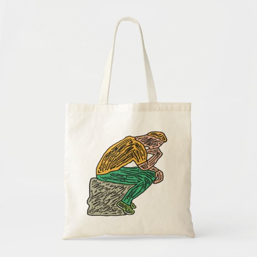 De denker tote bag (Voorkant)