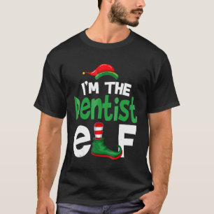 De Dentist Elf kerstfamilie komt overeen met PJ Te T-shirt