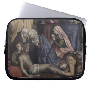 De depositie (olie op canvas) laptop sleeve