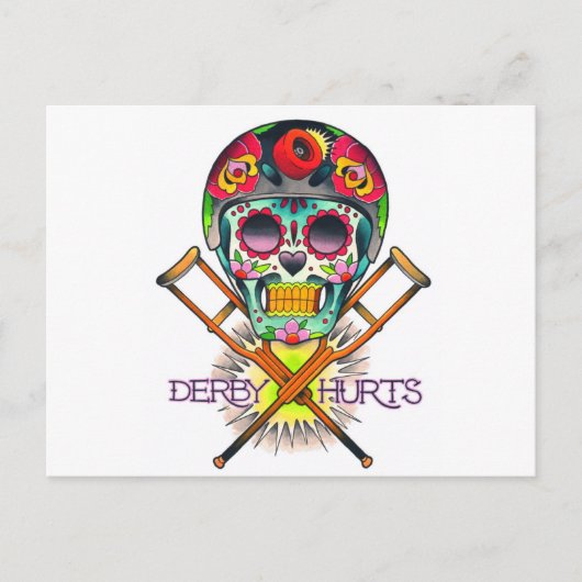 De derby kwetst briefkaart (Voorkant)