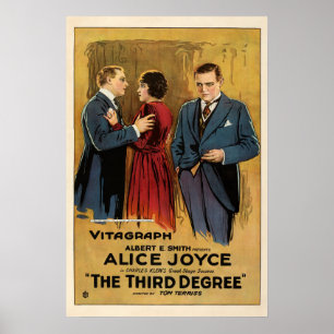 De Derde Graad 1919 Silent Crime Film Poster