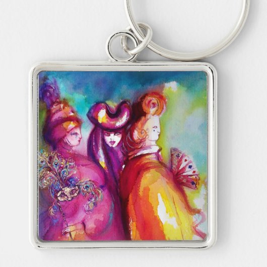 DE DERDE MASK/Venetiaanse Masquerade Sleutelhanger (Voorkant)