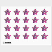 DE DERDE MASK/Venetiaanse Masquerade Star Ster Sticker (Vel)