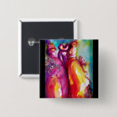 DE DERDE MASK VIERKANTE BUTTON 5,1 CM (Voorkant /achterkant)