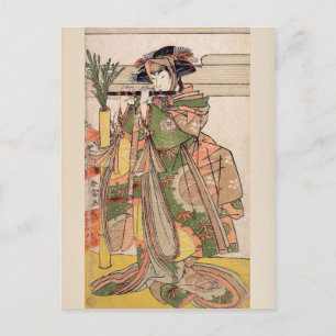 De derde Segawa Kikunojo als vrouw Briefkaart