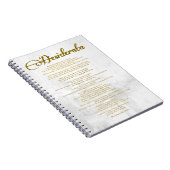 De Desiderata "Gewenst dingen" Notitieboek (Rechterzijde)