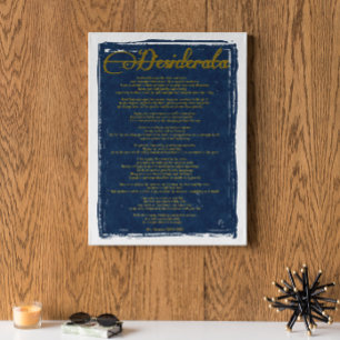 De Desiderata "Gewenst dingen" Poster