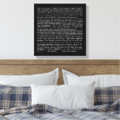 De Desiderata muur hangen Canvas Afdruk (Insitu (Slaapkamer))
