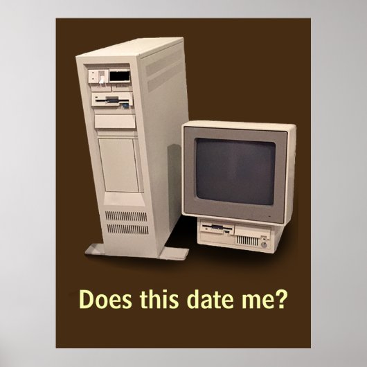 De  Desktop Computer doet het Datum me Poster (Voorkant)