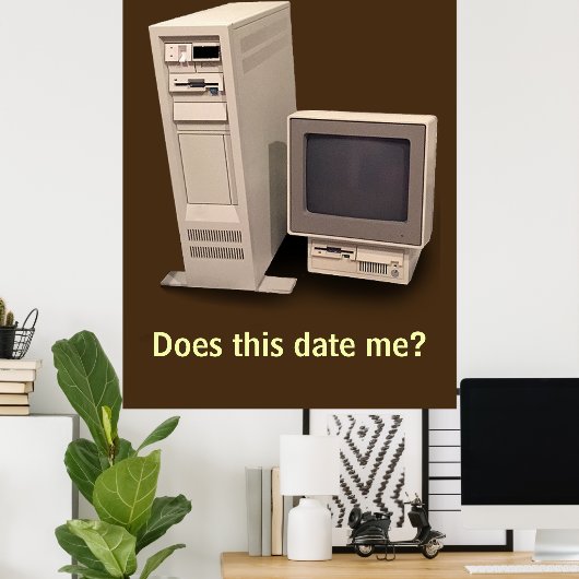 De  Desktop Computer doet het Datum me Poster (Thuiskantoor)