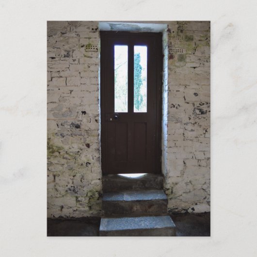 De deur briefkaart (Voorkant)