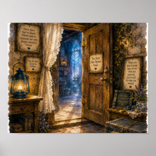 De deur die twee keer openging, Plaat RH-WC-018 Poster