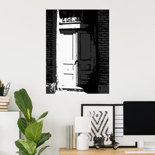 de deur poster (Thuiskantoor)