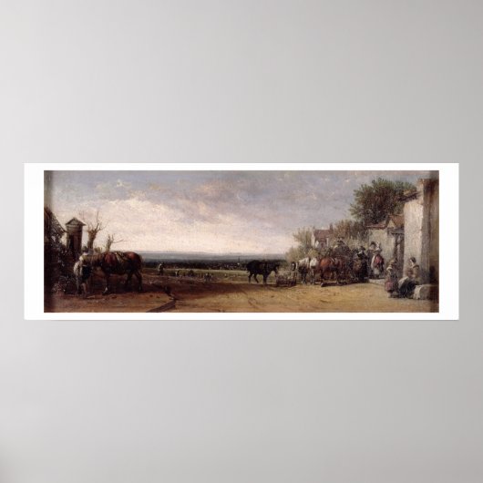 De deur van de Inn bij Gravesend Poster (Voorkant)