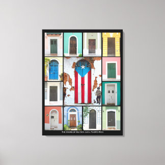 De deuren van het oude San Juan 2 Canvas Afdruk