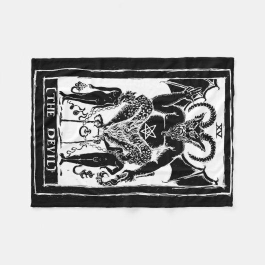 De Devil Blanket Fleece Deken (Voorkant (Horizontaal))
