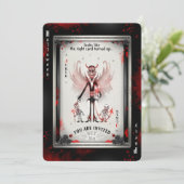 De Devil Joker Halloween-spelkaart Kaart (Staand voorkant)
