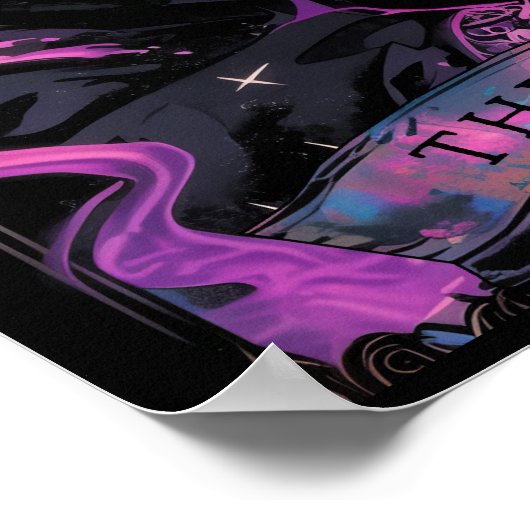 De Devil Tarot Kaart Witchy Poster (Hoek)