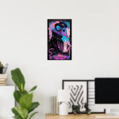 De Devil Tarot Kaart Witchy Poster (Thuiskantoor)