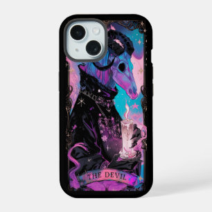De Devil Tarot Kaart Witchy Vibes iPhone case 15 Hoesje