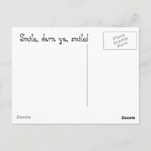 De Devil's eigen privé-HECK Briefkaart (Achterkant)