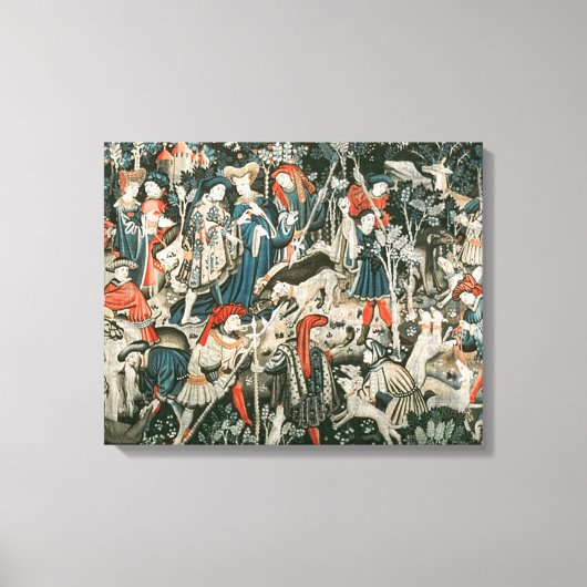 De Devonshire Hunting Tapestries Canvas Afdruk (Voorkant)
