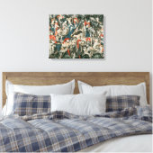 De Devonshire Hunting Tapestries Canvas Afdruk (Insitu (Slaapkamer))