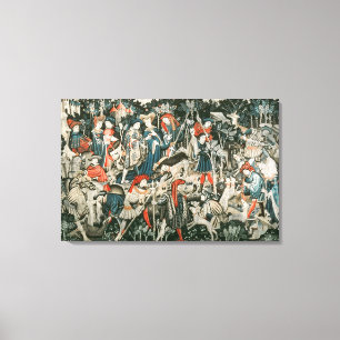 De Devonshire Hunting Tapestries Canvas Afdruk