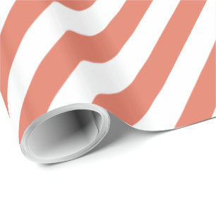 De Diagonale Streep van het terracotta Cadeaupapier