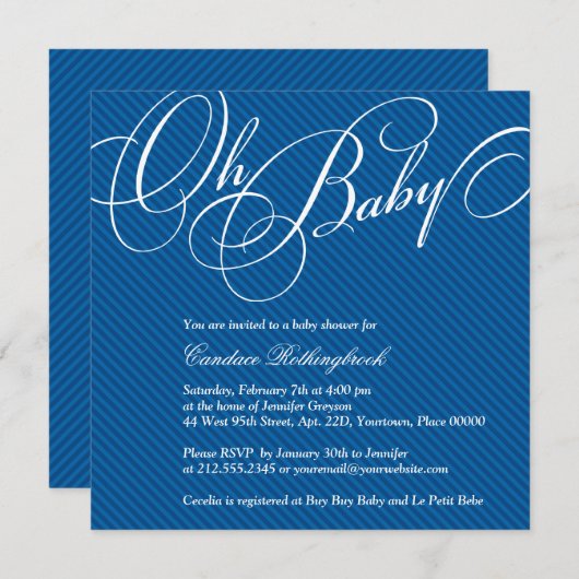 De Diagonalen van het manuscript in de Uitnodiging (Voorkant / Achterkant)