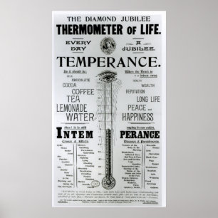 De Diamond Jubilee Thermometer of Life Poster