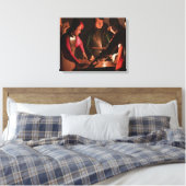 De Dice-spelers Canvas Afdruk (Insitu (Slaapkamer))