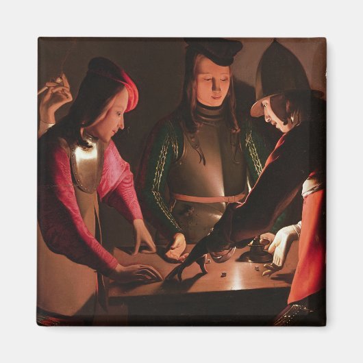 De Dice-spelers Magneet (Voorkant)