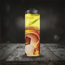 De dichtbijgelegen Speler van de Foto van de Voetb Thermosbeker