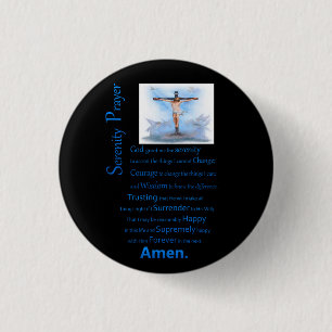 De dienst Prayer B.C Ronde Button 3,2 Cm