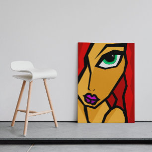 De diepe blik - abstracte kunst poster