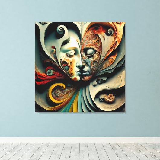 DE DIEPSTE LIEFDE CANVAS AFDRUK (Insitu (Houten vloer))