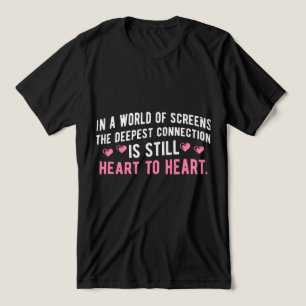 De diepste verbinding is nog steeds van hart tot h Tri-Blend shirt