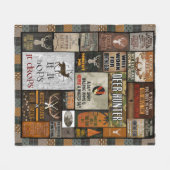 de dierbaardere kerstcadeau voor jager, fleece deken (Voorkant (Horizontaal))