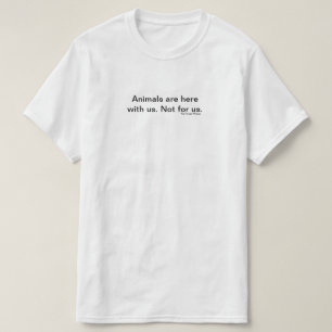 De dieren hebben een eenvoudig Shirt in ons (wit)