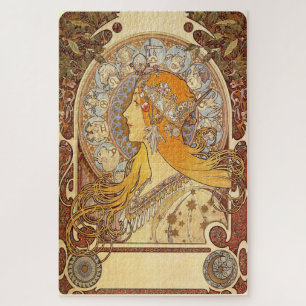 De dierenriem 1896 door Alphonse Mucha - Art Nouve Legpuzzel