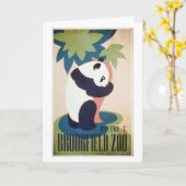 De dierentuin-Panda van Brookfield Kaart (Gele Bloem)