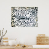 De dierentuin poster (Keuken)