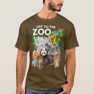 De dierentuin Safari is een dag in de dierentuin. T-shirt