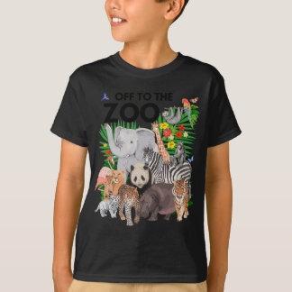De dierentuin Safari is een dag in de dierentuin. T-shirt