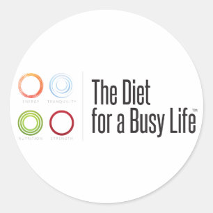 De Diet voor een Drukke Leven Motivatie Sticker