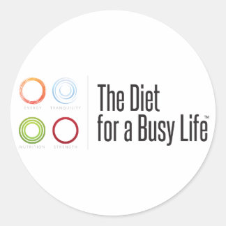 De Diet voor een Drukke Leven Motivatie Sticker