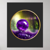 De digitale kunst van Amethyst Orb Fantasy Poster (Voorkant)