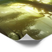 De digitale kunst van de oude boom poster (Hoek)