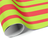 De dikke en dun Groene en Rode Strepen van het Cadeaupapier (Rol Hoek)